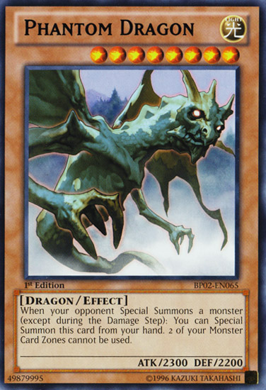 Phantom Dragon (BP02-EN065) Rare - Near Mint 1st Edition