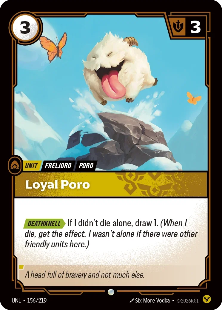 Loyal Poro - 156/219 (UNL)  Common