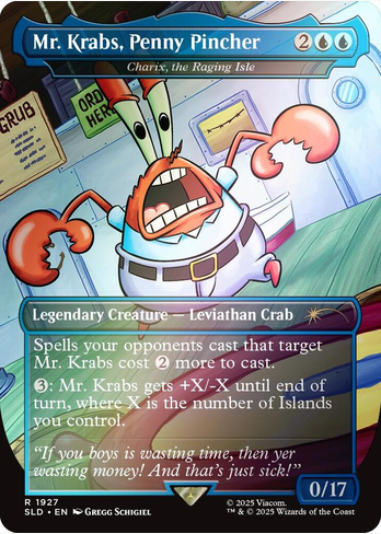 Mr. Krabs, Penny Pincher - Charix, the Raging Isle [#1927] (SLD-R-FOIL)
