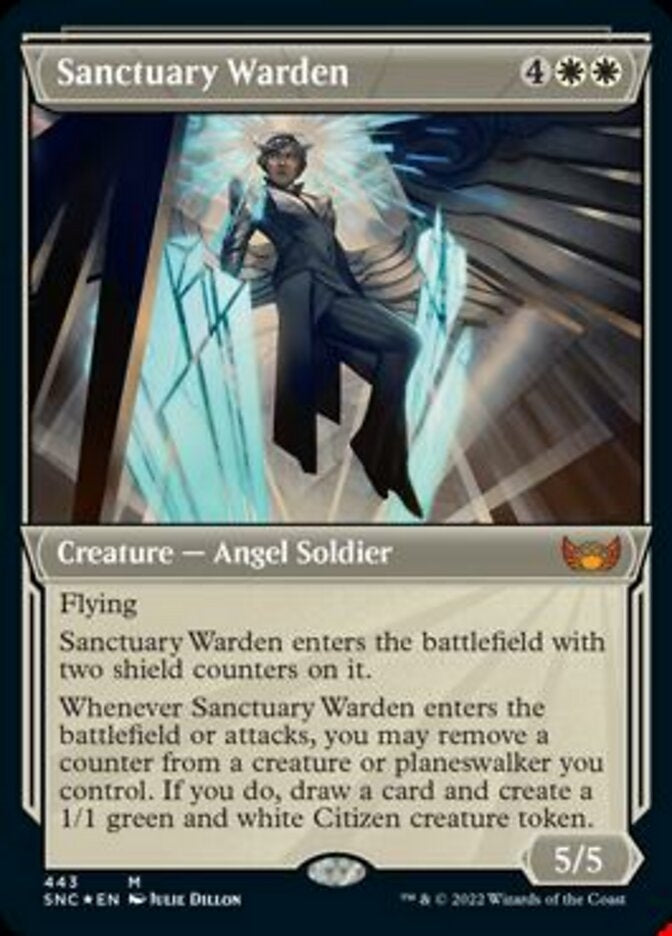 Sanctuary Warden [ #443 Etched Foil ] (SNC-M)