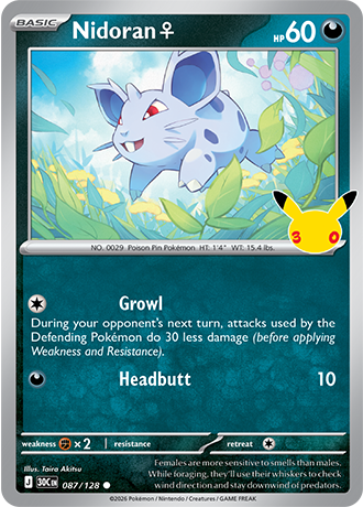 Nidoran F - 087/128 (30C) Common