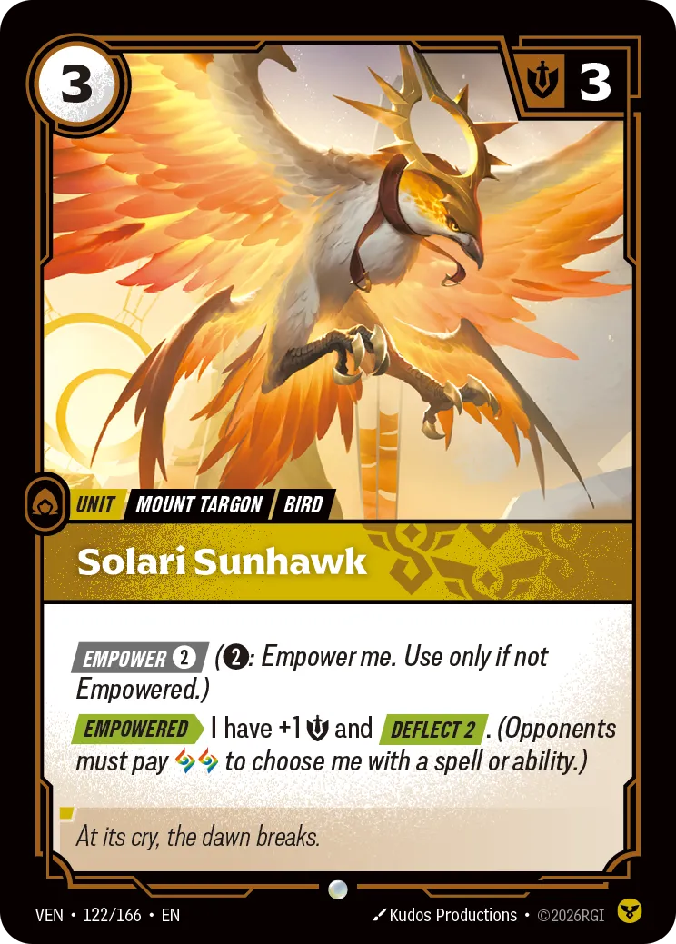 Solari Sunhawk - 122/166 (VEN) Common