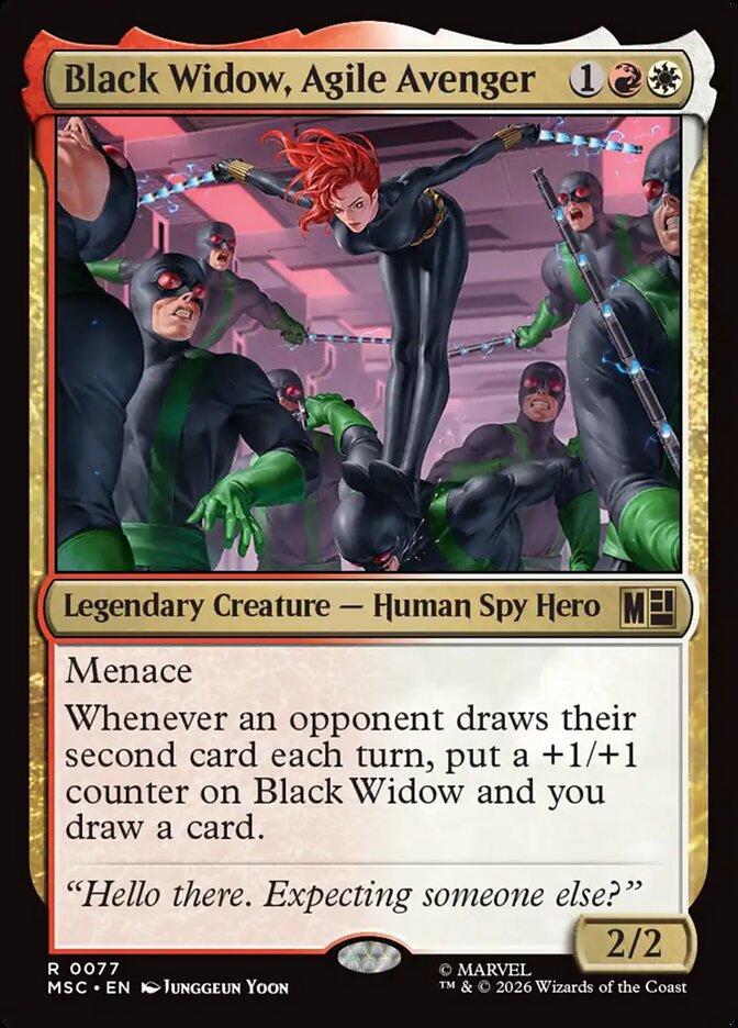 Black Widow, Agile Avenger [ #0077 Surge Foil ] (MSC-R)