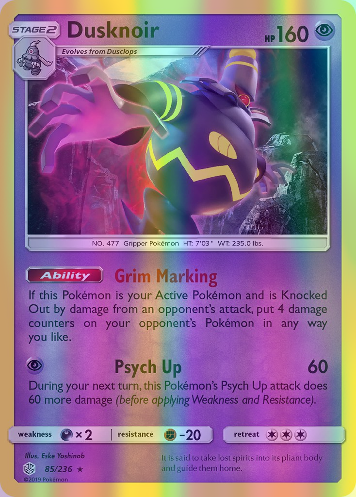 Dusknoir - 085/236 (CEC) Holo Rare - Near Mint Reverse Holofoil