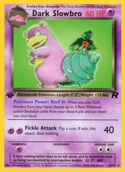 Dark Slowbro (29/82) - Moderate Play