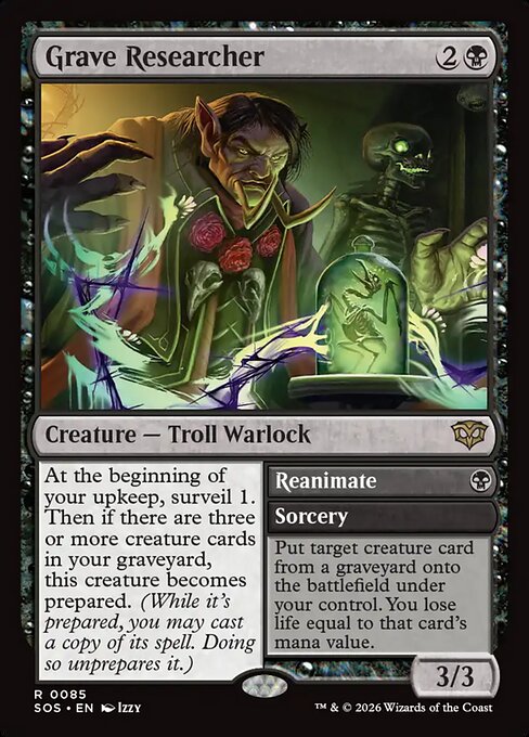 Grave Researcher // Reanimate [ #0085 ] (SOS-R)