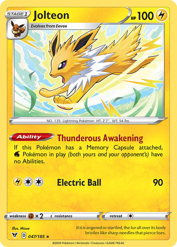 Jolteon - 047/185 (SWSH04) Rare - Near Mint