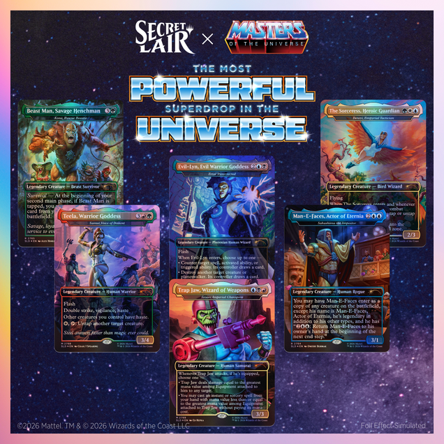 MTG: Secret Lair x Masters of the Universe: Allies and Enemies of Eternia Foil Edition