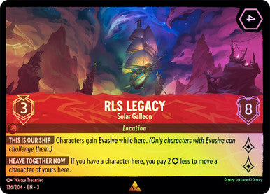 RLS Legacy - Solar Galleon (Into the Inklands 136/204) Rare - Near Mint Cold Foil