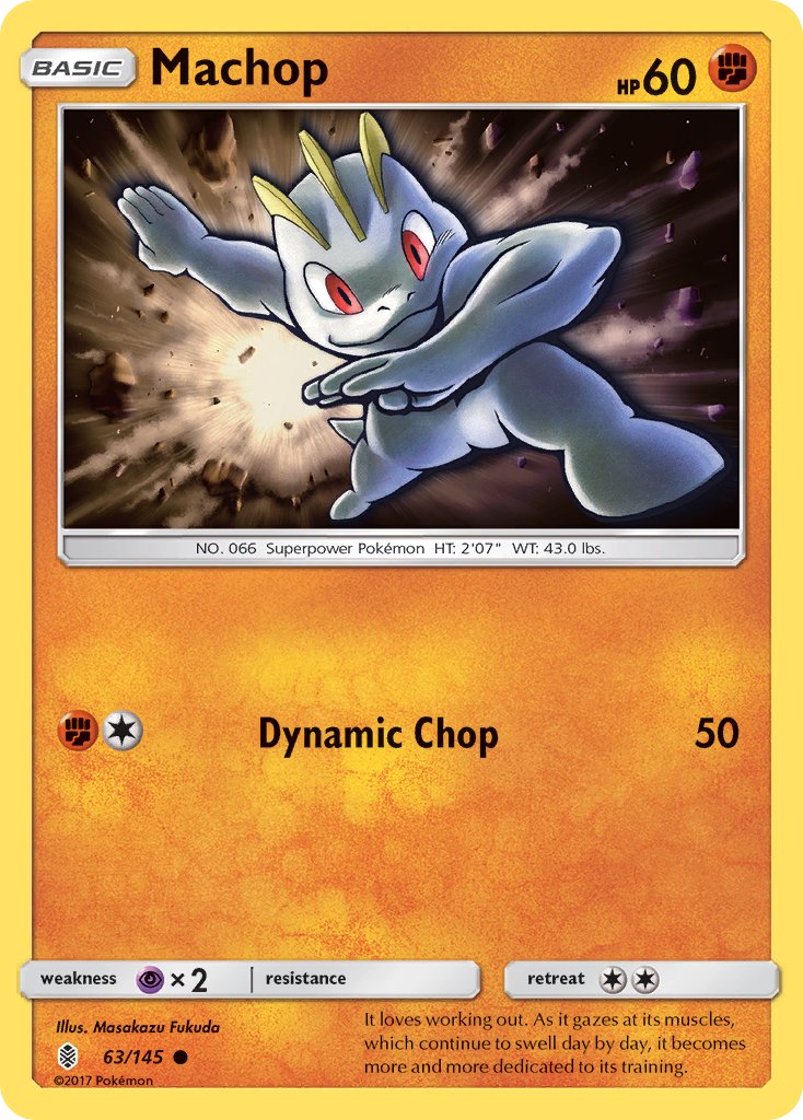 Machop - 063/145 (SM:GRI) Common - Near Mint