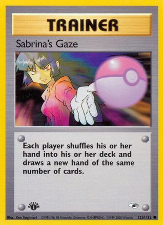 Sabrina's Gaze (125/132) 1st Edition Light Play