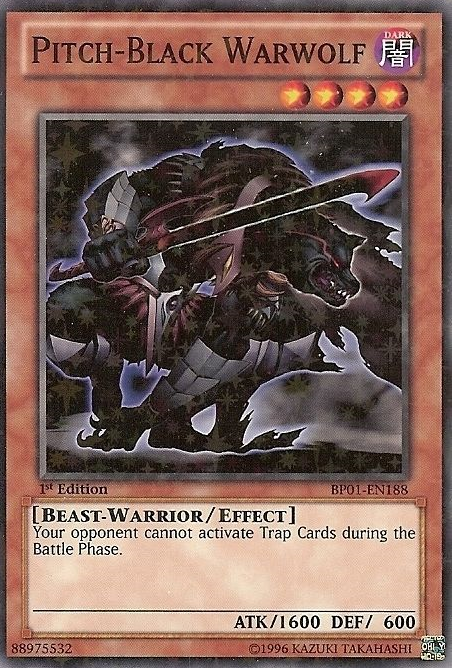 Pitch-Black Warwolf (Starfoil) (BP01-EN188) Starfoil Rare - Near Mint 1st Edition