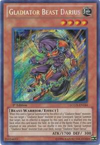 Gladiator Beast Darius (LCGX-EN244) Secret Rare - 1st Edition Light Play