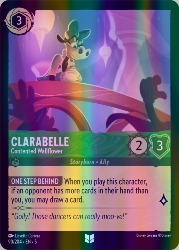 Clarabelle - Contented Wallflower (Shimmering Skies 090/204) Uncommon - Near Mint Cold Foil