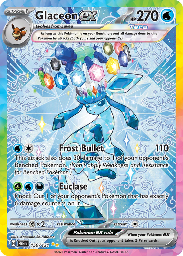 Glaceon ex - 150/131 (PRE) Special Illustration Rare - Near Mint Holofoil