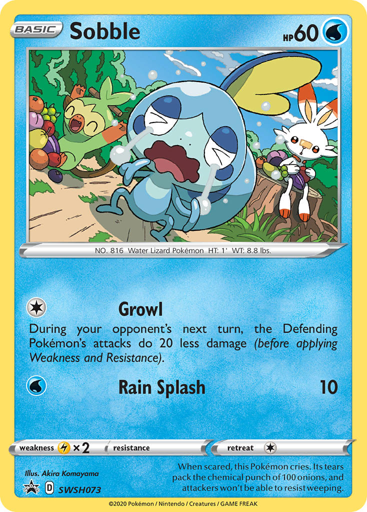 Sobble (Cosmos Holo) - SWSH073 (SWSH:PR) Promo - Near Mint Holofoil