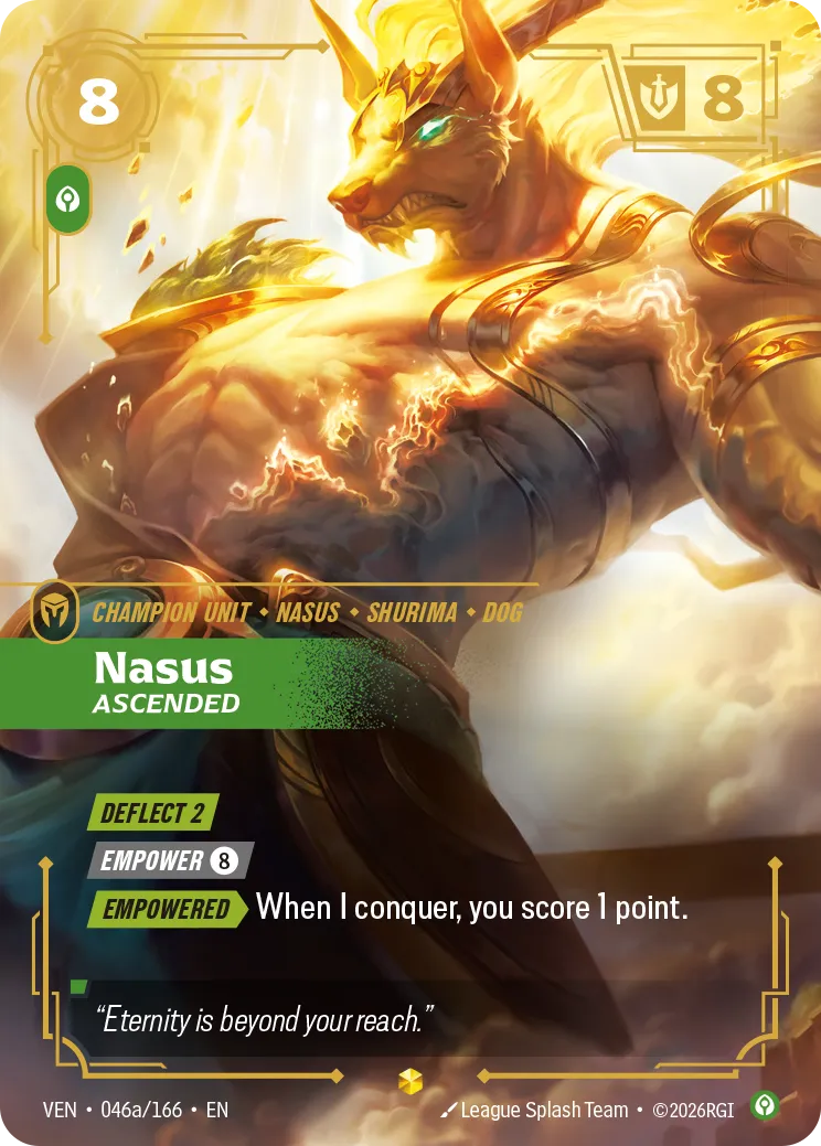 Nasus, Ascended (Alternate Art) - 046a/166 (VEN) Epic