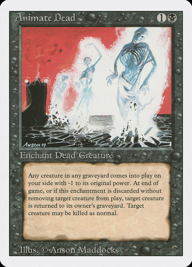 Animate Dead (3ED-U) Light Play