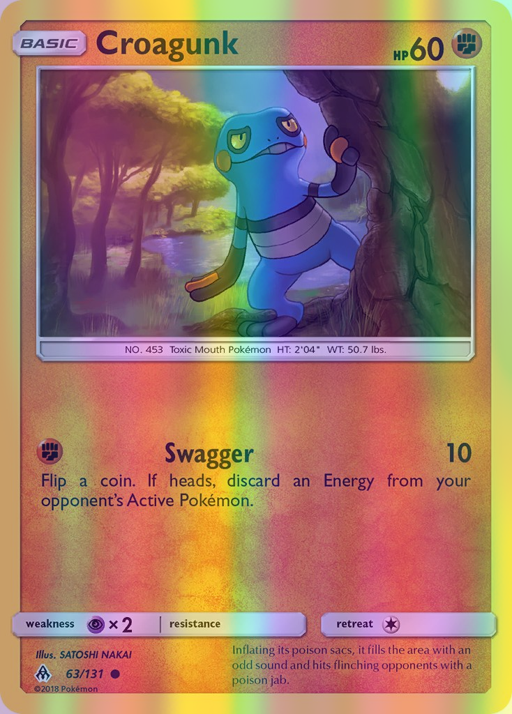 Croagunk - 063/131 (FLI) Common - Near Mint Reverse Holofoil