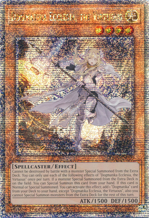 Dogmatika Ecclesia, the Virtuous (RA01-EN020) Quarter Century Secret Rare - Near Mint 1st Edition