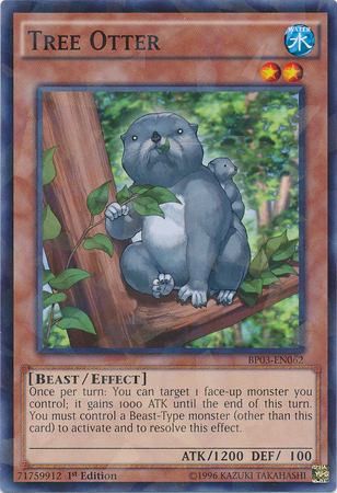 Tree Otter (Shatterfoil) (BP03-EN062) Shatterfoil Rare - Near Mint 1st Edition