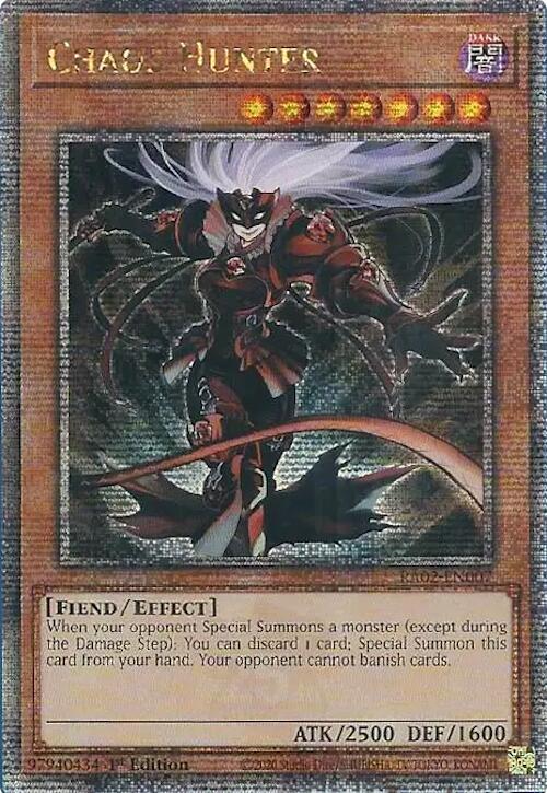 Chaos Hunter (RA02-EN007) Quarter Century Secret Rare - Near Mint 1st Edition