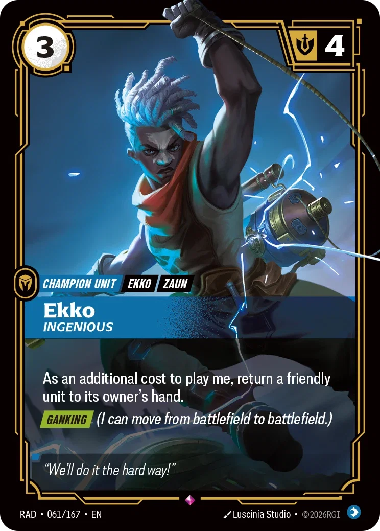Ekko, Ingenious - 061/167 (RAD) Rare