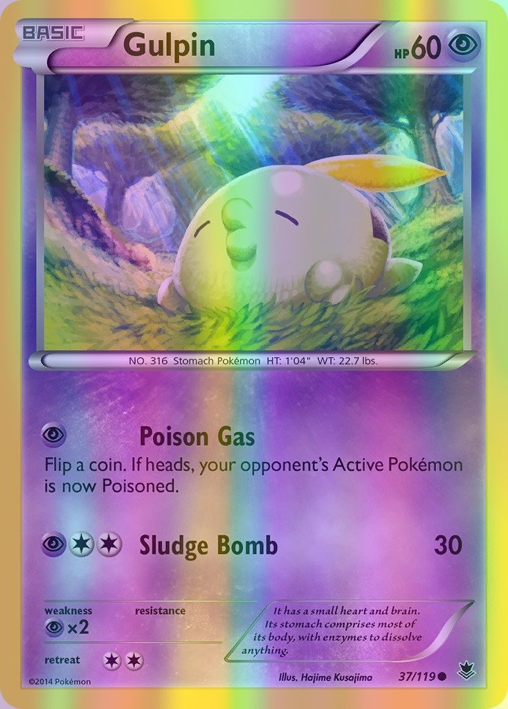 Gulpin - 037/119 (PHF) Common - Near Mint Reverse Holofoil