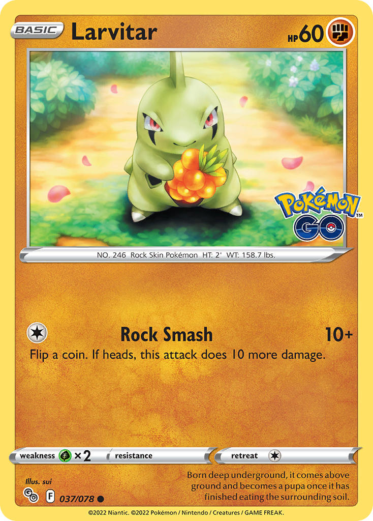 Larvitar - 037/078 (PGO) Common - Near Mint