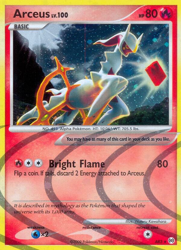 Arceus - AR3 (AR) Holo Rare - Moderate Play Holofoil