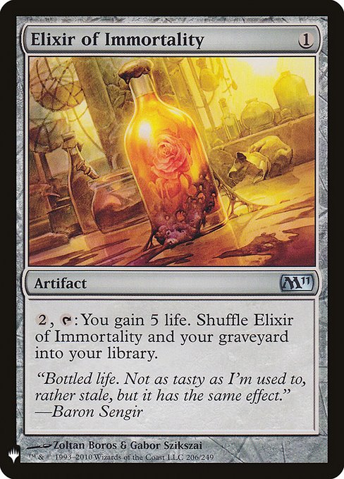 Elixir of Immortality [Mystery Booster #1578] (M11-U)