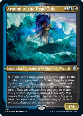 Araumi of the Dead Tide [#587 Etched Foil] (CMR-U)