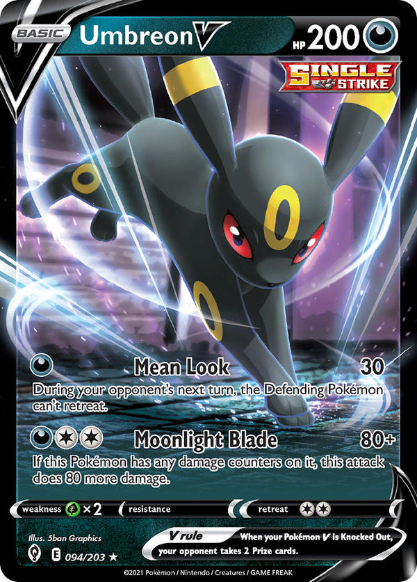 Umbreon V - 094/203 (SWSH07) Ultra Rare - Near Mint Holofoil