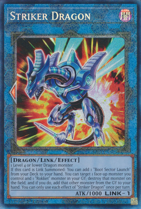 Striker Dragon (RA01-EN046) Prismatic Collector’s Rare - Near Mint 1st Edition