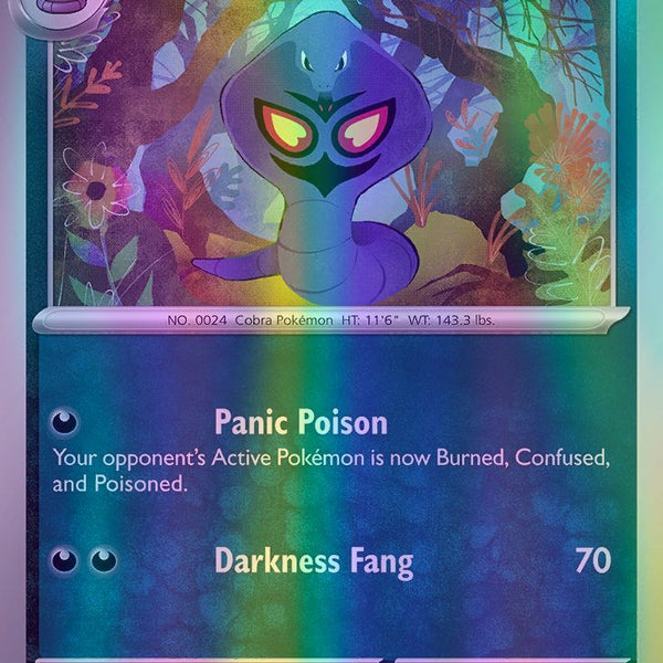 Arbok - 101/162 (TEF) Common - Near Mint Reverse Holofoil Arbok - 101/162 (TEF) Common - Near Mint Reverse Holofoil