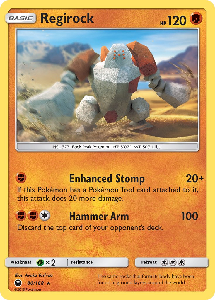 Regirock - 080/168 (CES) Rare - Near Mint