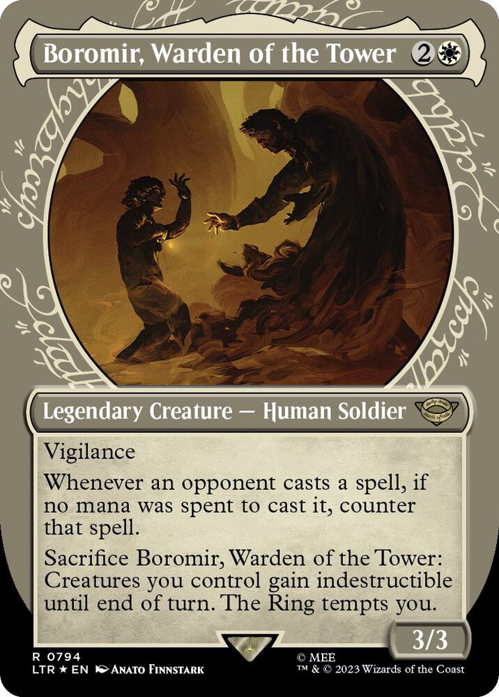 Boromir, Warden of the Tower [#0794 Surge Foil Showcase] (LTR-R)