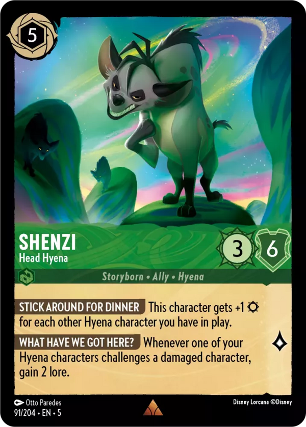 Shenzi - Head Hyena (Shimmering Skies 091/204) Rare - Near Mint