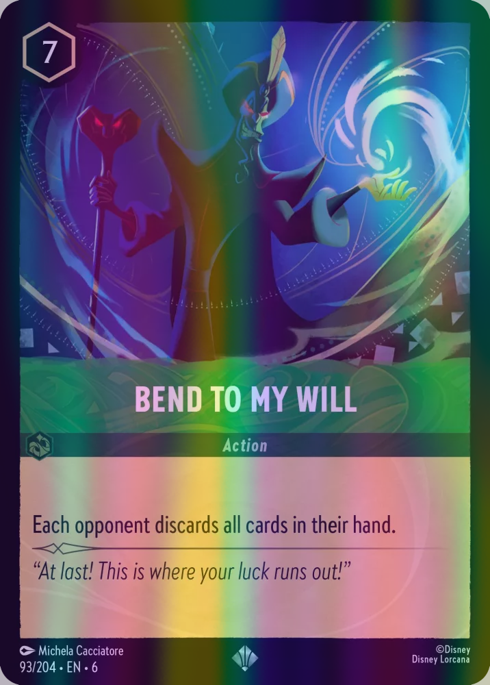 Bend to My Will (Azurite Sea 093/204) Super Rare - Near Mint Cold Foil