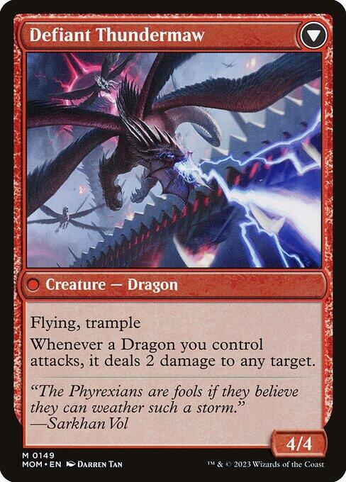 Invasion of Tarkir // Defiant Thundermaw [#0149] (MOM-M-FOIL)