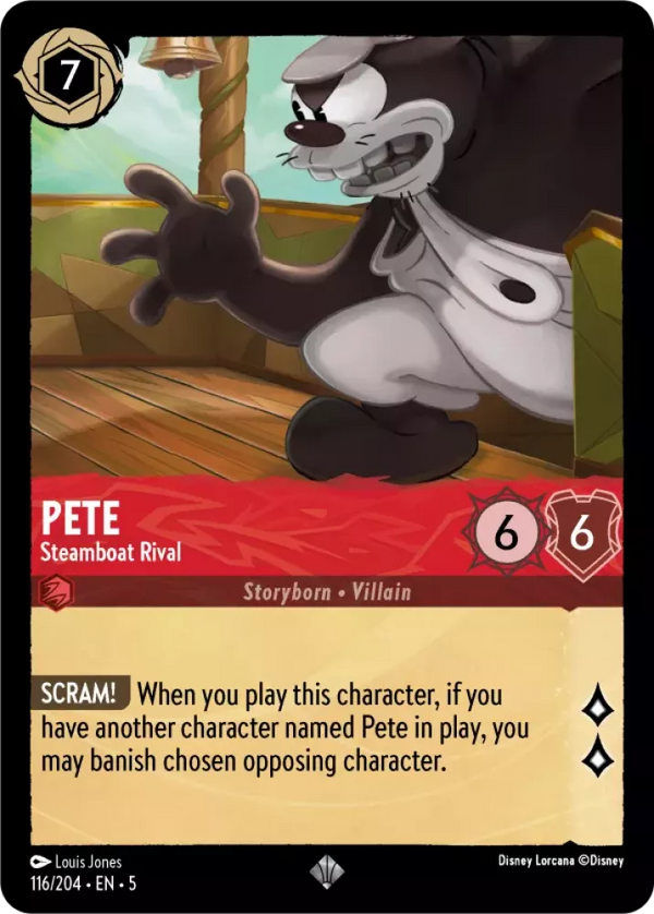 Pete - Steamboat Rival (Shimmering Skies 116/204) Super Rare - Near Mint