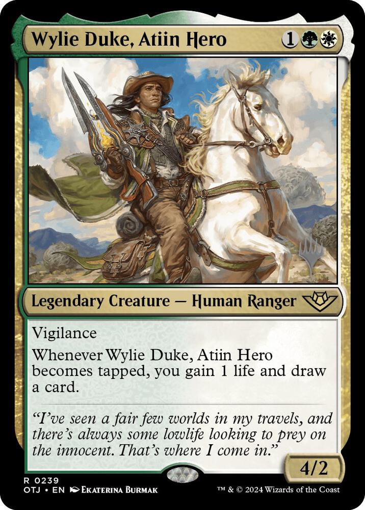 Wylie Duke, Atiin Hero [#0239] (OTJ-R-PP)