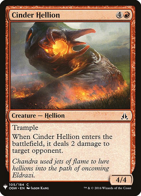 Cinder Hellion [Mystery Booster #0888] (OGW-C)