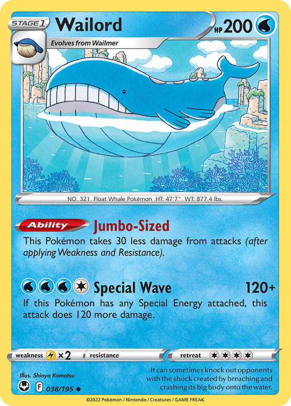 Wailord - 038/195 (SWSH12) Uncommon - Near Mint