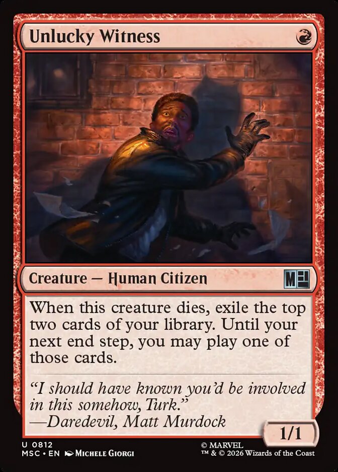 Unlucky Witness [ #0812 ] (MSC-U)