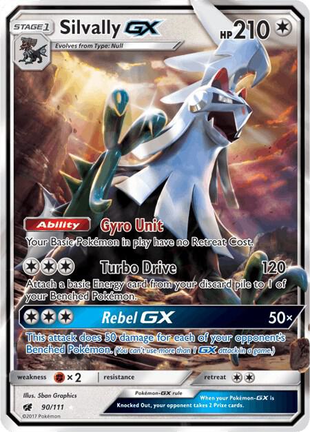 Silvally GX - 090/111 (CIN) Ultra Rare - Light Play Holofoil