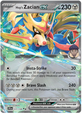 Hop's Zacian ex - 111/159 (JTG) Double Rare