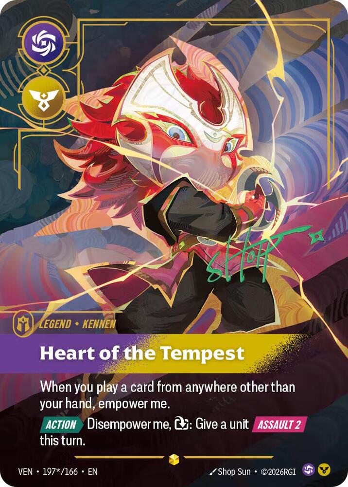 Kennen, Heart of the Tempest (Signature) - 197*/166 (VEN) Showcase