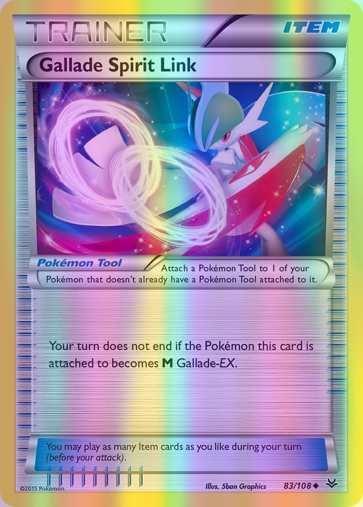 Gallade Spirit Link - 083/108 (ROS) Uncommon - Near Mint Reverse Holofoil