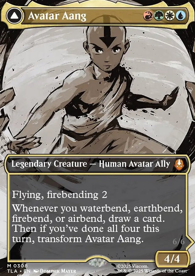 Avatar Aang // Aang, Master of Elements [ #0308 Borderless ] (TLA-M)